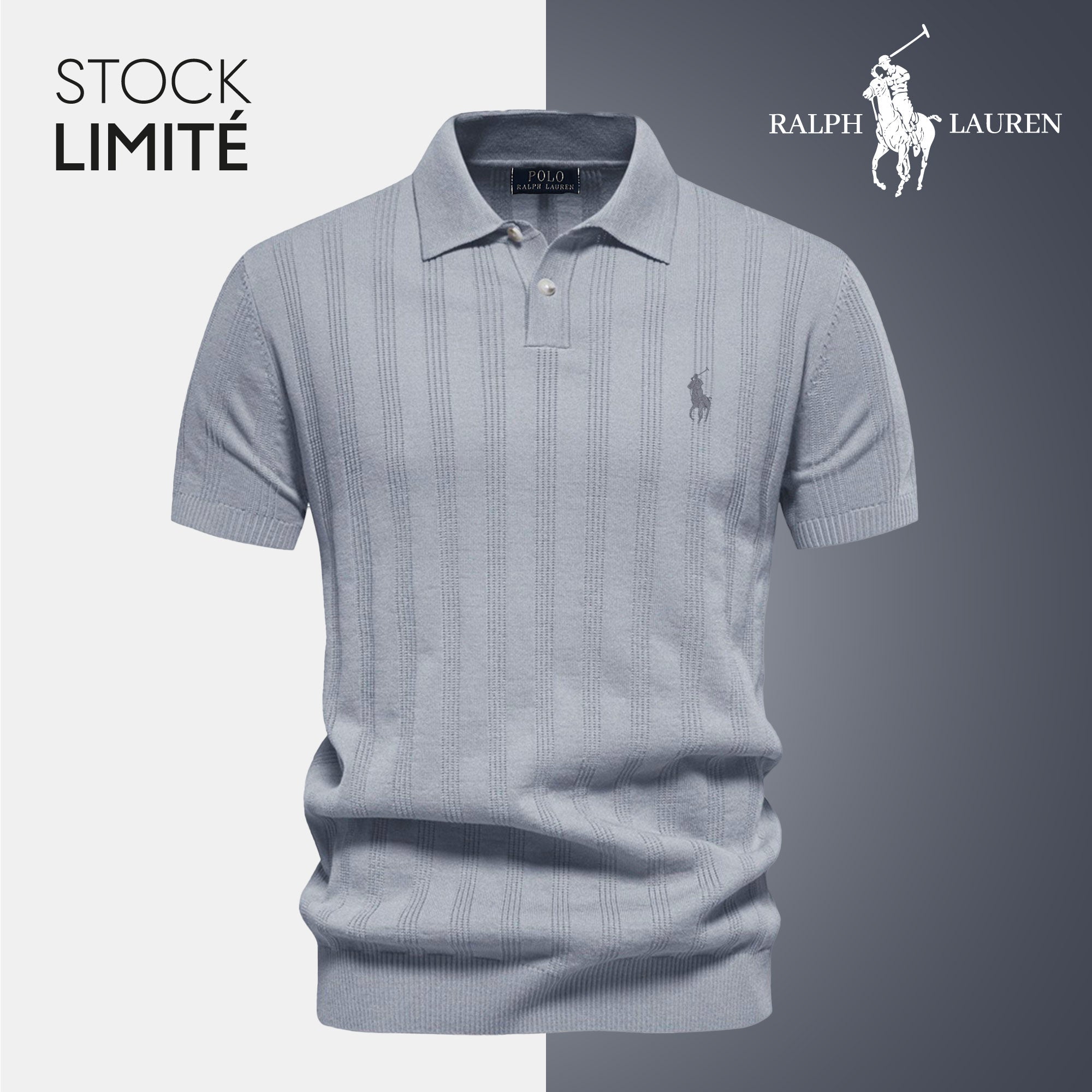Polo Homme Élégance Texturée