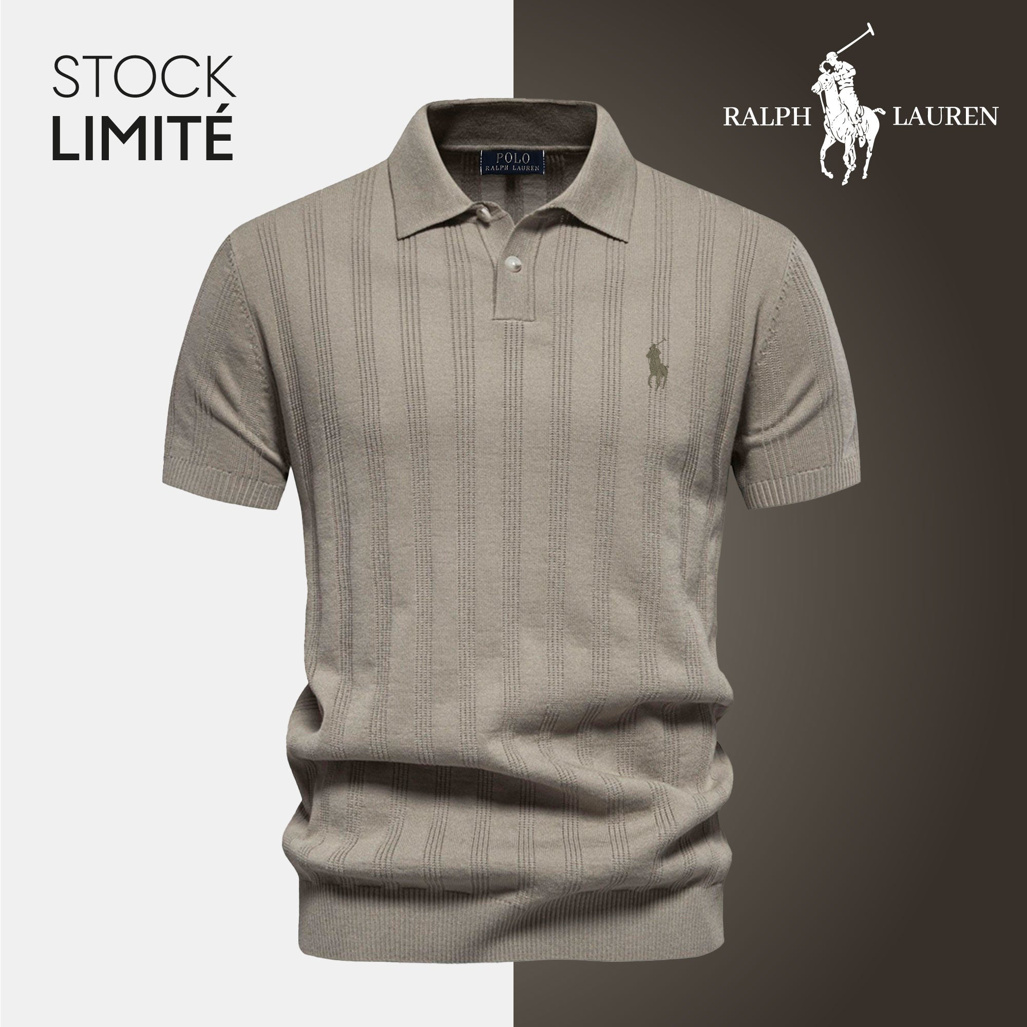 Polo Homme Élégance Texturée